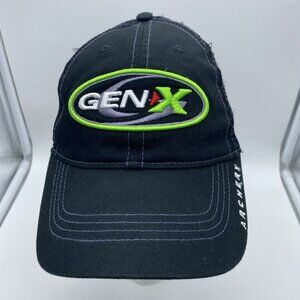 Gen X Archery Black Cap Trucker Hat Snap-back Mesh-back Summer